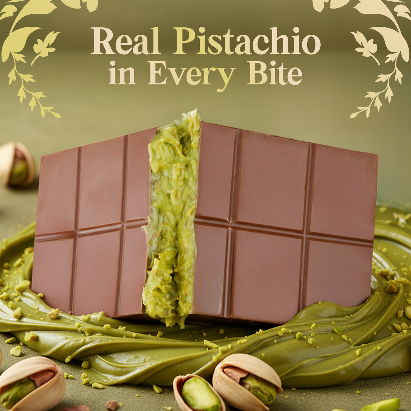 2 Pack Premium Milk Dubai Chocolate - Belgian Chocolate with Pistachio Cream & Crispy Kataifi, 7 oz Each