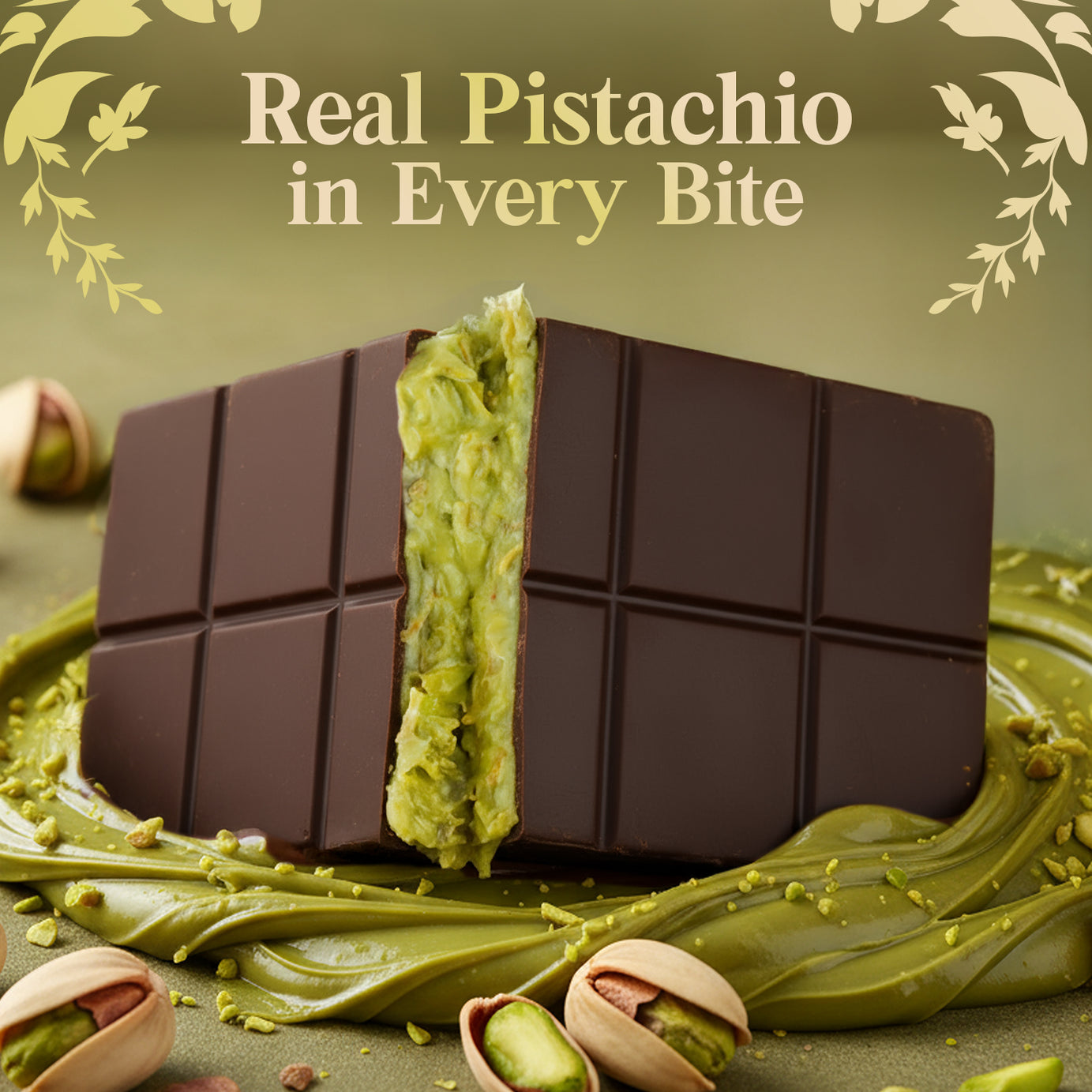 2 Pack Premium Dark Dubai Chocolate - Belgian Chocolate with Pistachio Cream, 7 oz Each