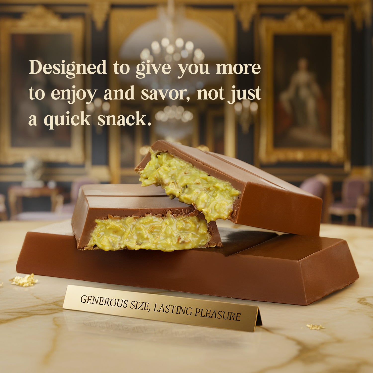 2 Pack Milk Dubai Chocolate with Pistachio Cream & Crispy Kataifi - 3.5 oz Each