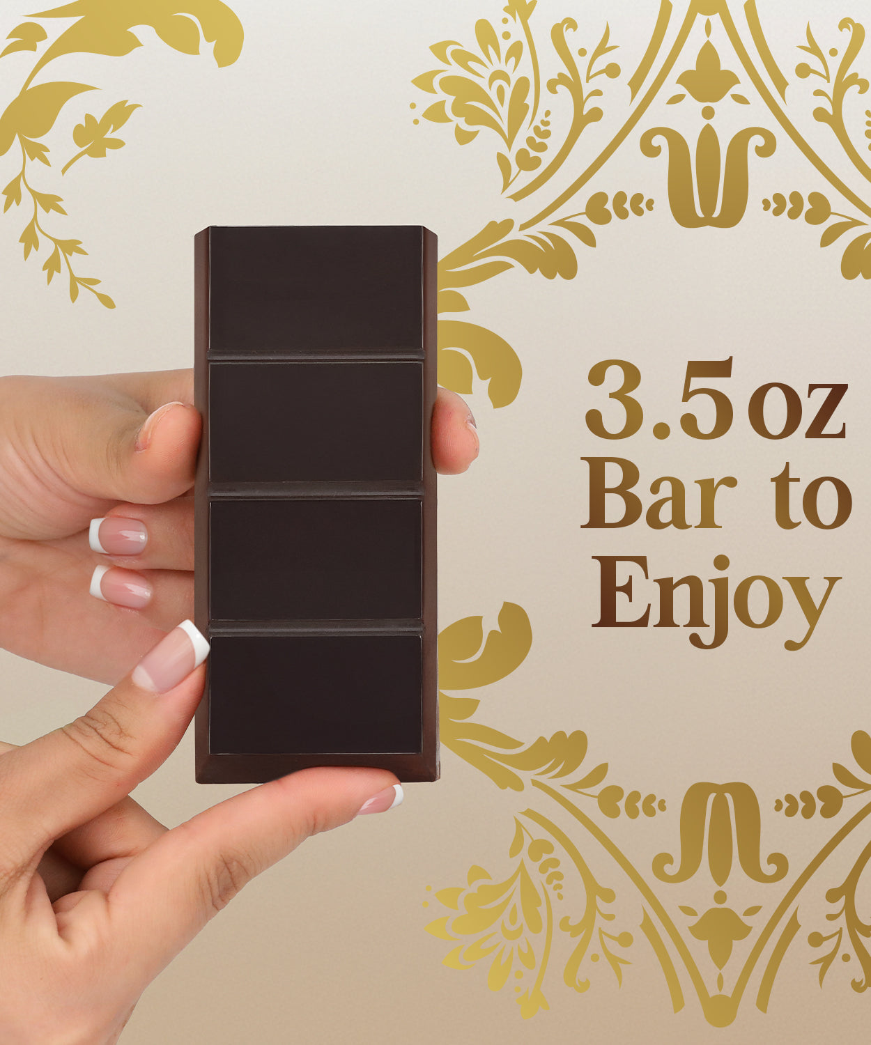 Dark Dubai Chocolate Bar – 3.5 oz Belgian Chocolate - Pistachio Cream and Crispy Kataifi