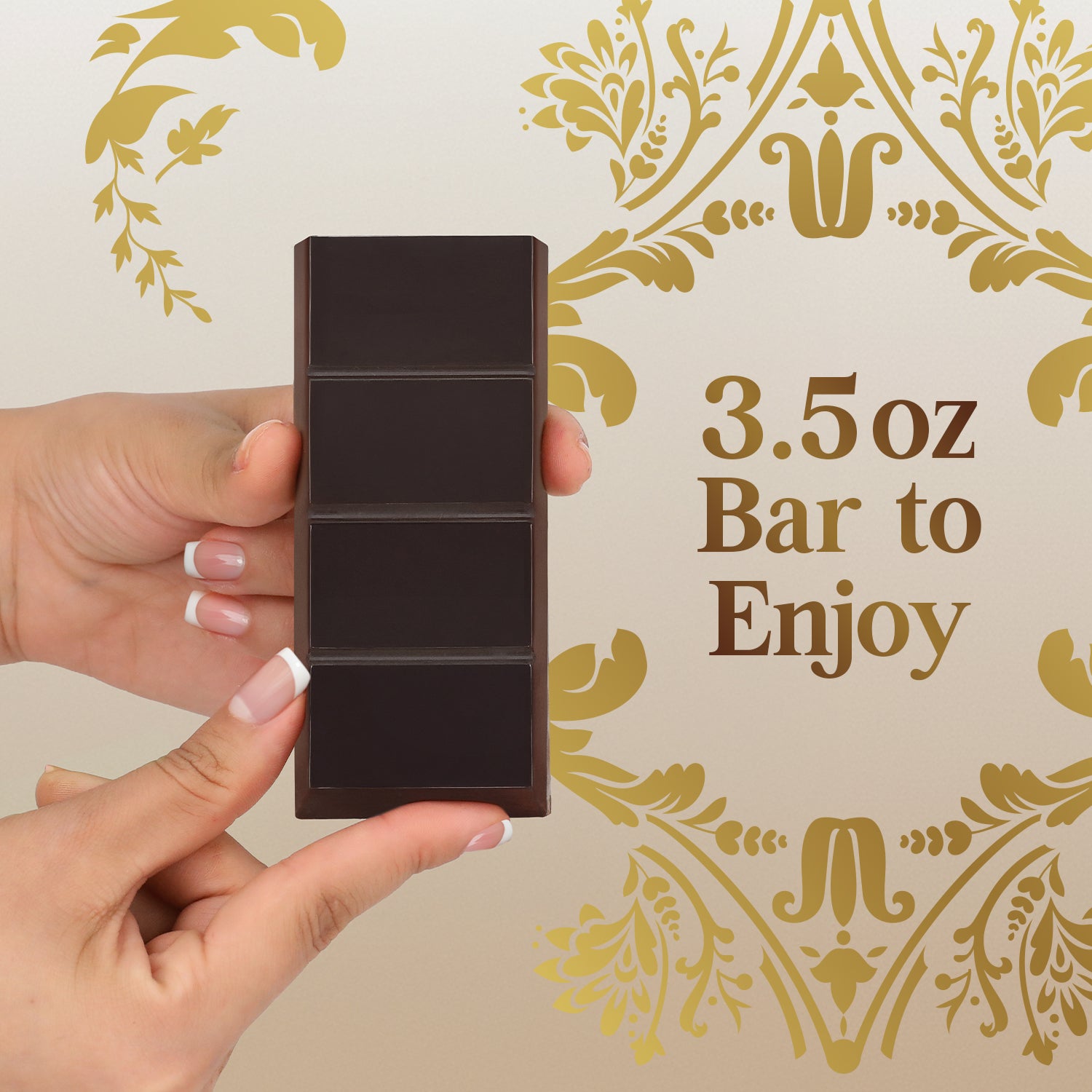 Dark Dubai Chocolate Bar – 3.5 oz Belgian Chocolate - Pistachio Cream and Crispy Kataifi