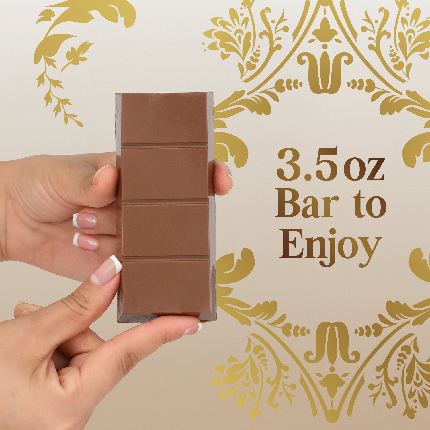 Dubai Chocolate Bar 3.5 oz - Milk Belgian Chocolate with Pistachio Cream & Kataifi