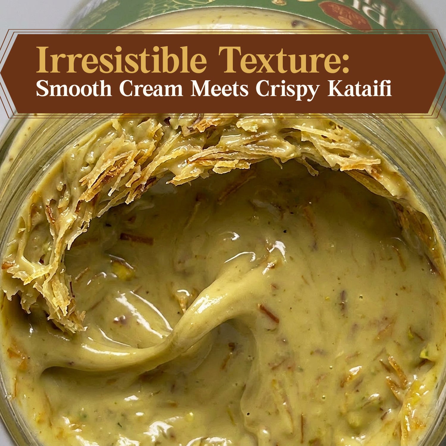 Dubai Chocolate Filling, 8.5 oz Pistachio Cream & Baked Kataifi Mixture