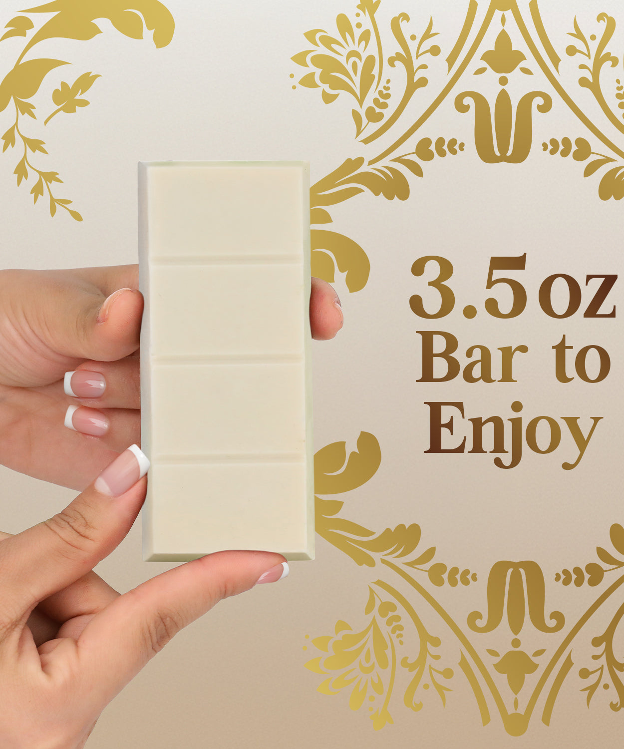 White Dubai Chocolate Bar 3.5 oz – Belgian Chocolate