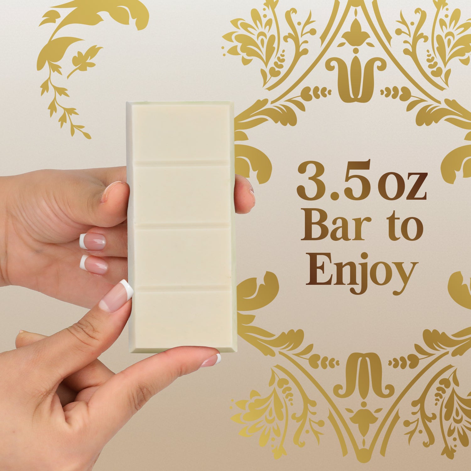 White Dubai Chocolate Bar 3.5 oz – Belgian Chocolate