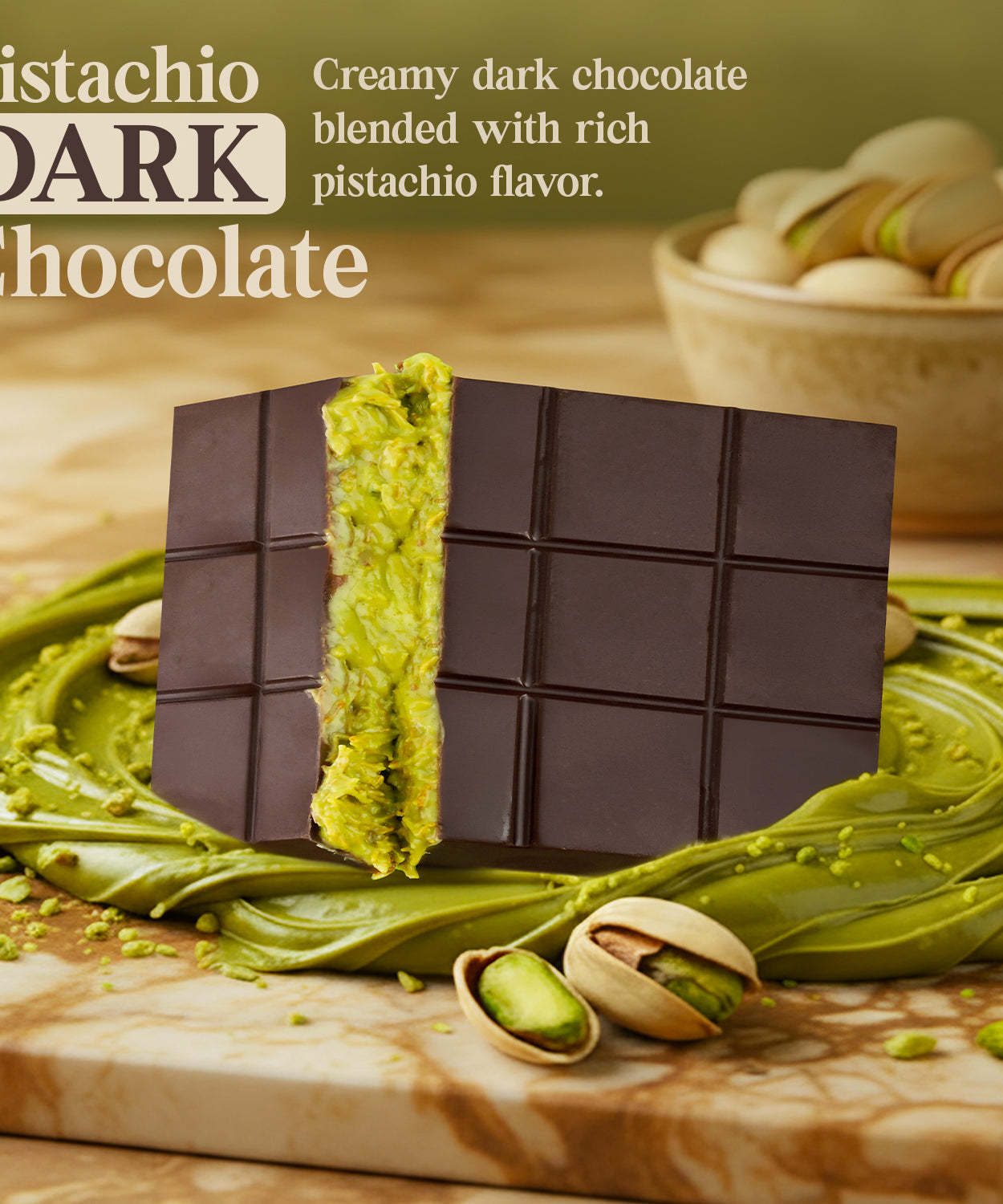 Dubai Dark Chocolate Bar – 2.6 oz Elegant Gift Chocolate