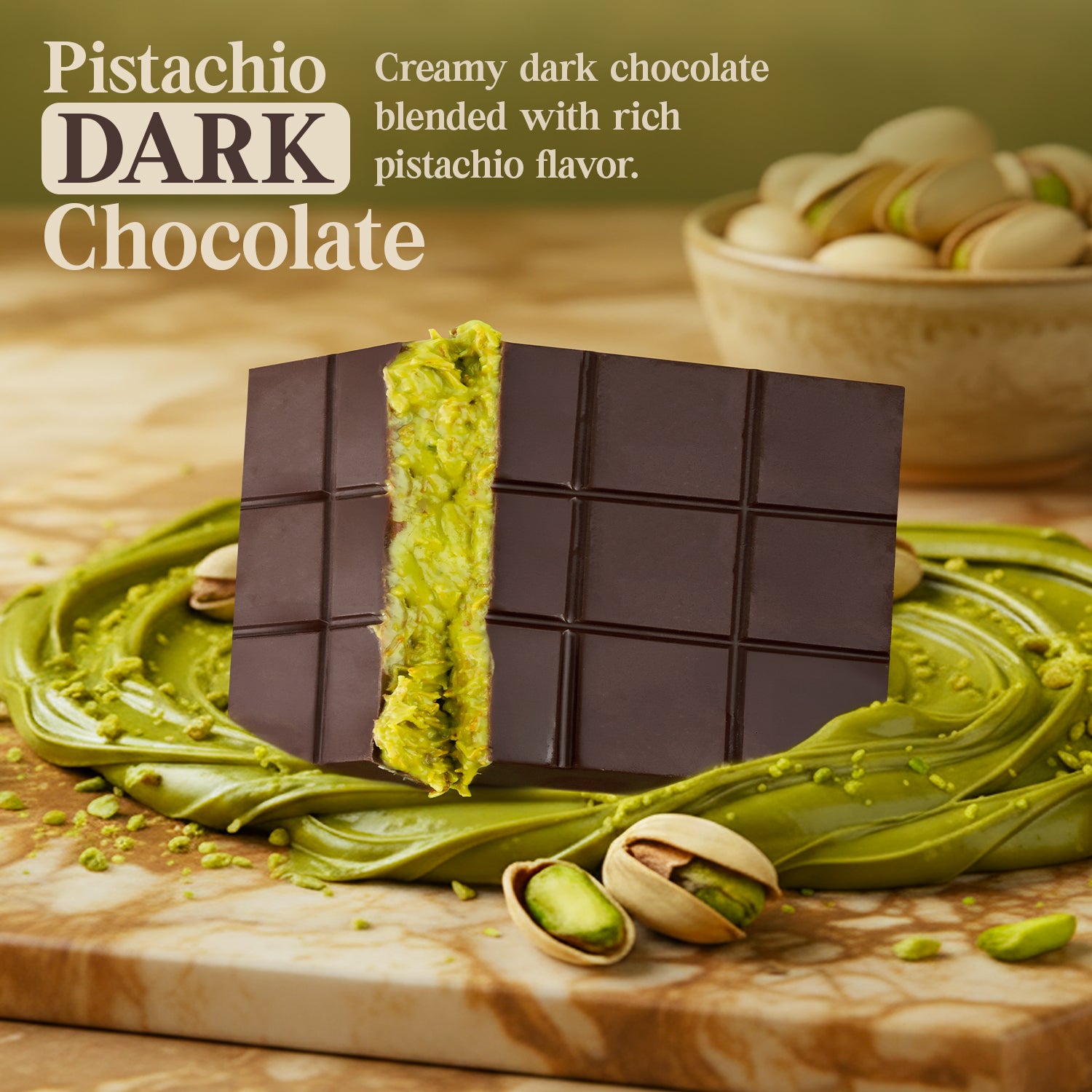 Dubai Dark Chocolate Bar – 2.6 oz Elegant Gift Chocolate