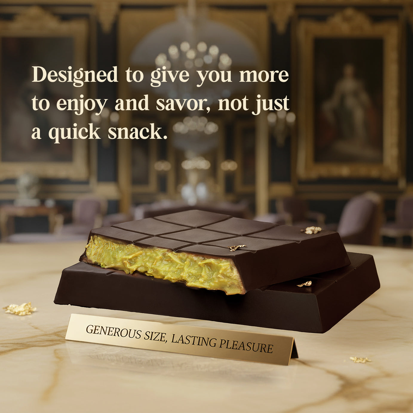 3 Pack Dark Dubai Chocolate with Pistachio Cream & Crispy Kataifi, 2.6 oz Each
