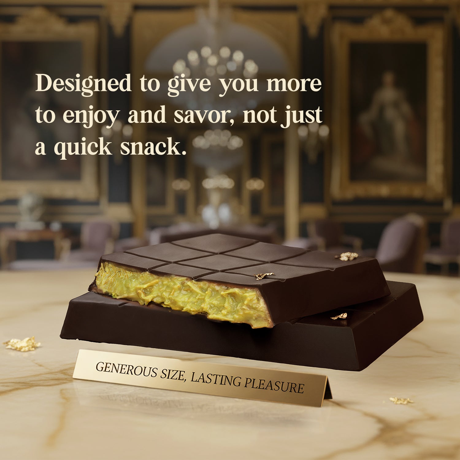 Dubai Dark Chocolate Bar – 2.6 oz Elegant Gift Chocolate