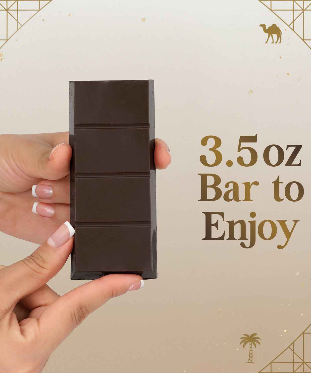 Dubai Dark Chocolate Bar – 3.5 oz  Elegant Gift Box