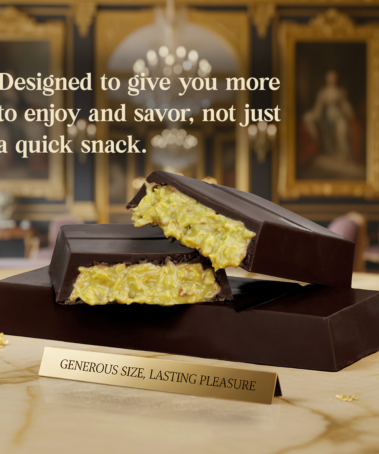 Dubai Dark Chocolate Bar – 3.5 oz  Elegant Gift Box
