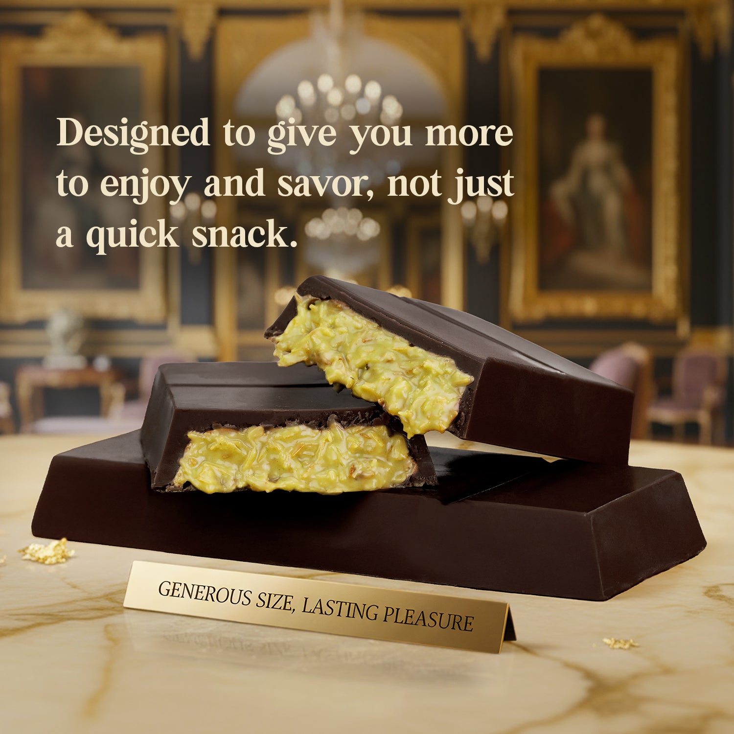 Dubai Dark Chocolate Bar – 3.5 oz  Elegant Gift Box
