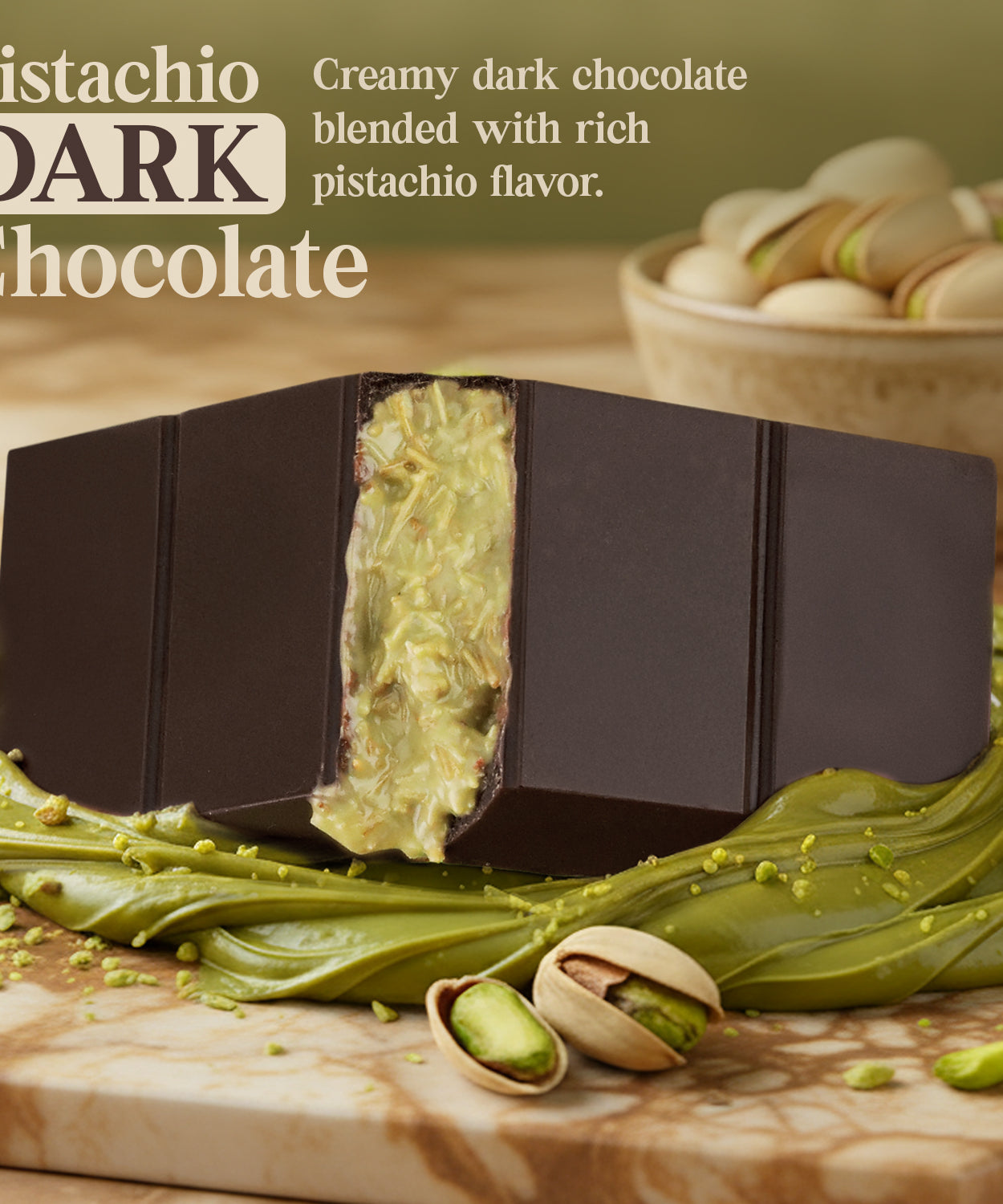 Dubai Dark Chocolate Bar – 3.5 oz  Elegant Gift Box