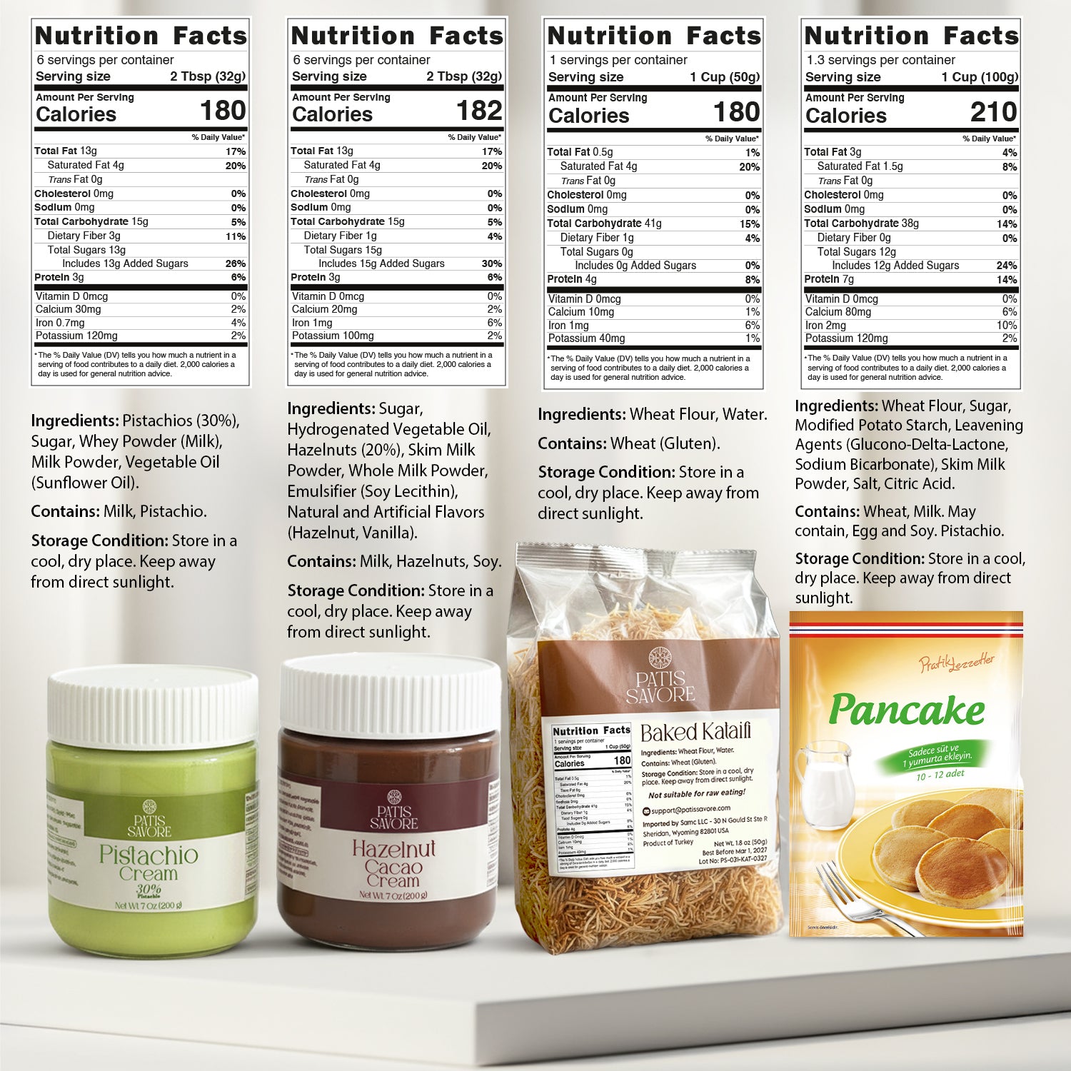 Dubai Chocolate Pancake DIY Set – All-in-One Viral Dessert Kit with Creams & Toppings