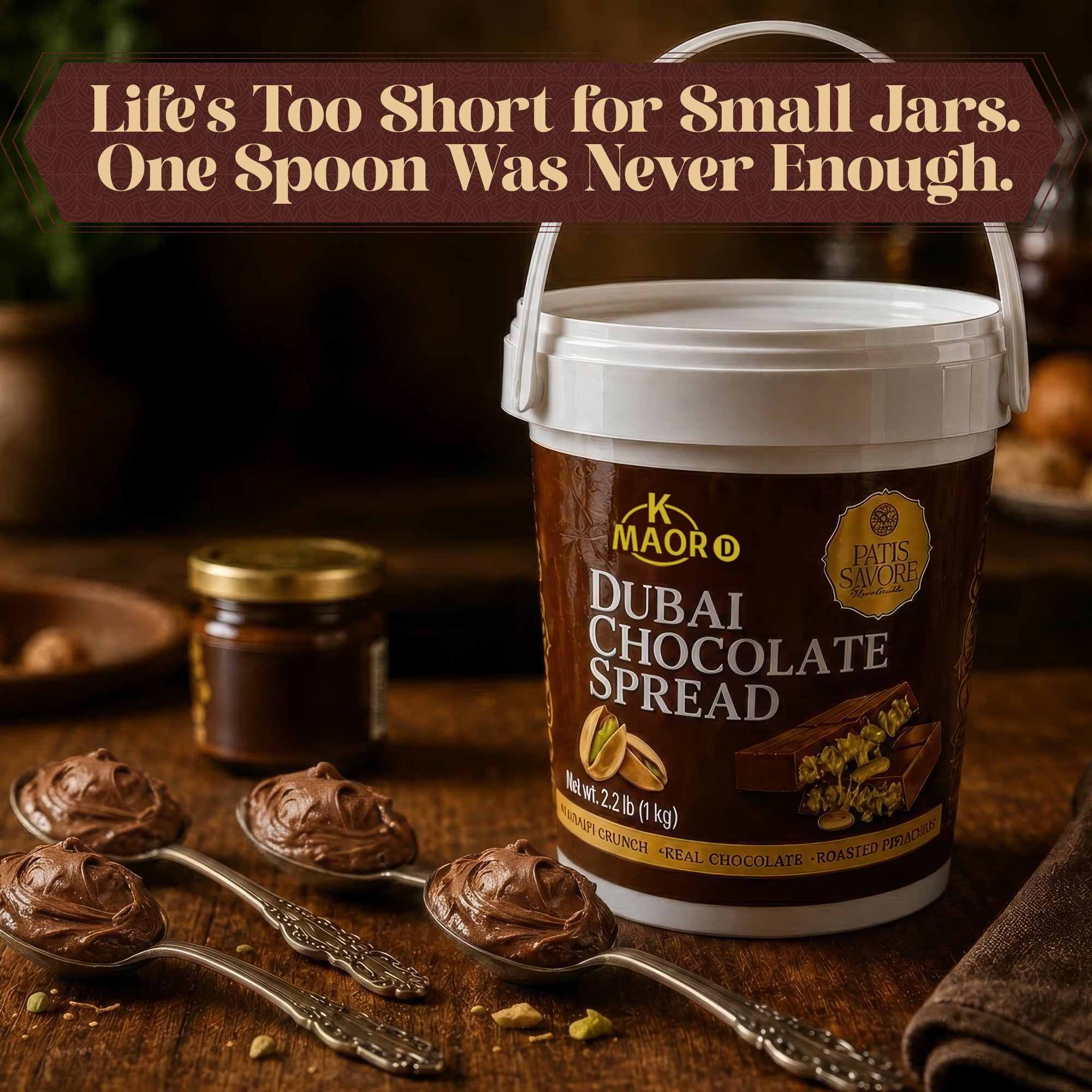 Milk Dubai Chocolate Pistachio Cream & Crispy Kataifi Spread 2.2 lb