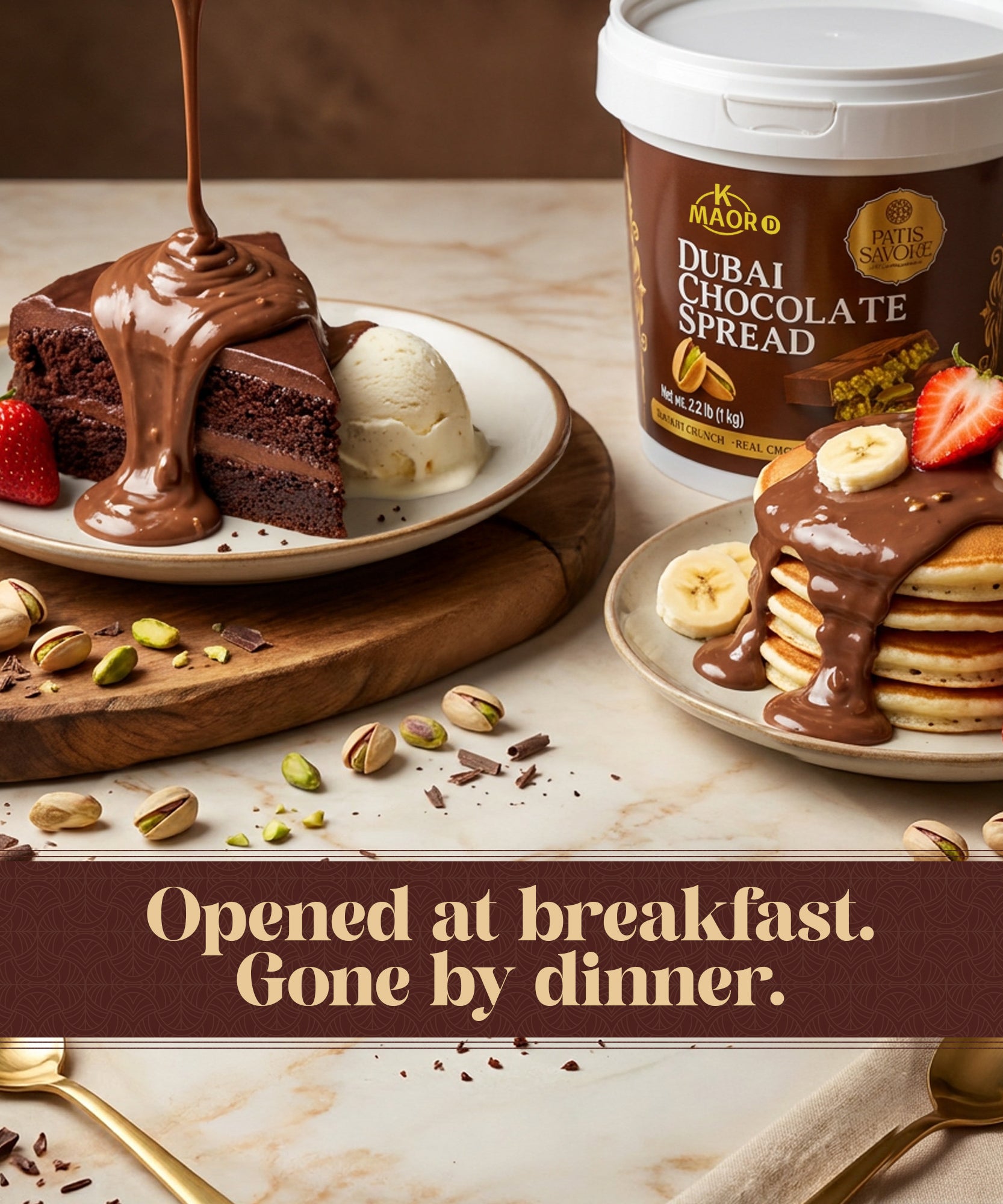Milk Dubai Chocolate Pistachio Cream & Crispy Kataifi Spread 2.2 lb