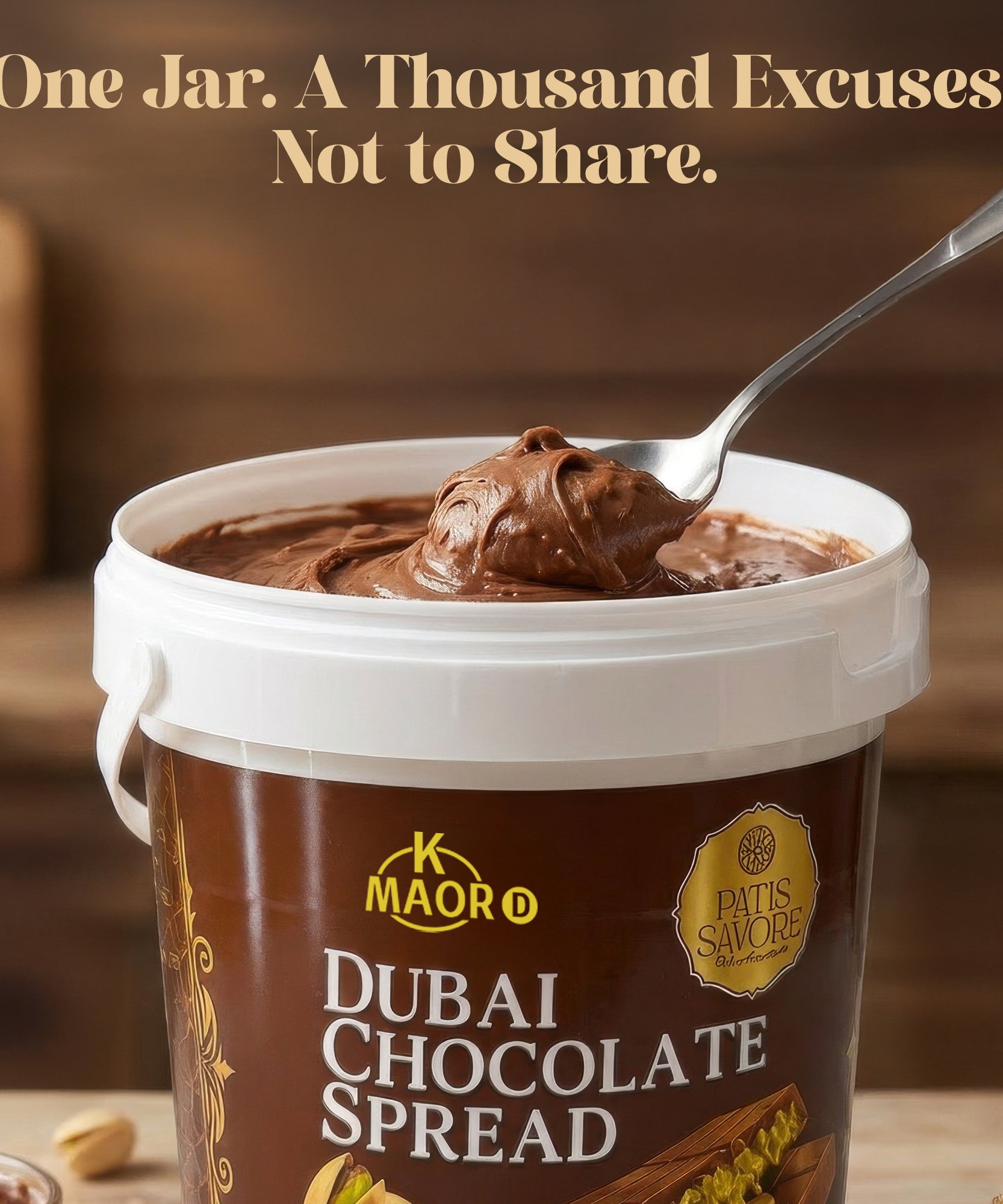 Milk Dubai Chocolate Pistachio Cream & Crispy Kataifi Spread 2.2 lb