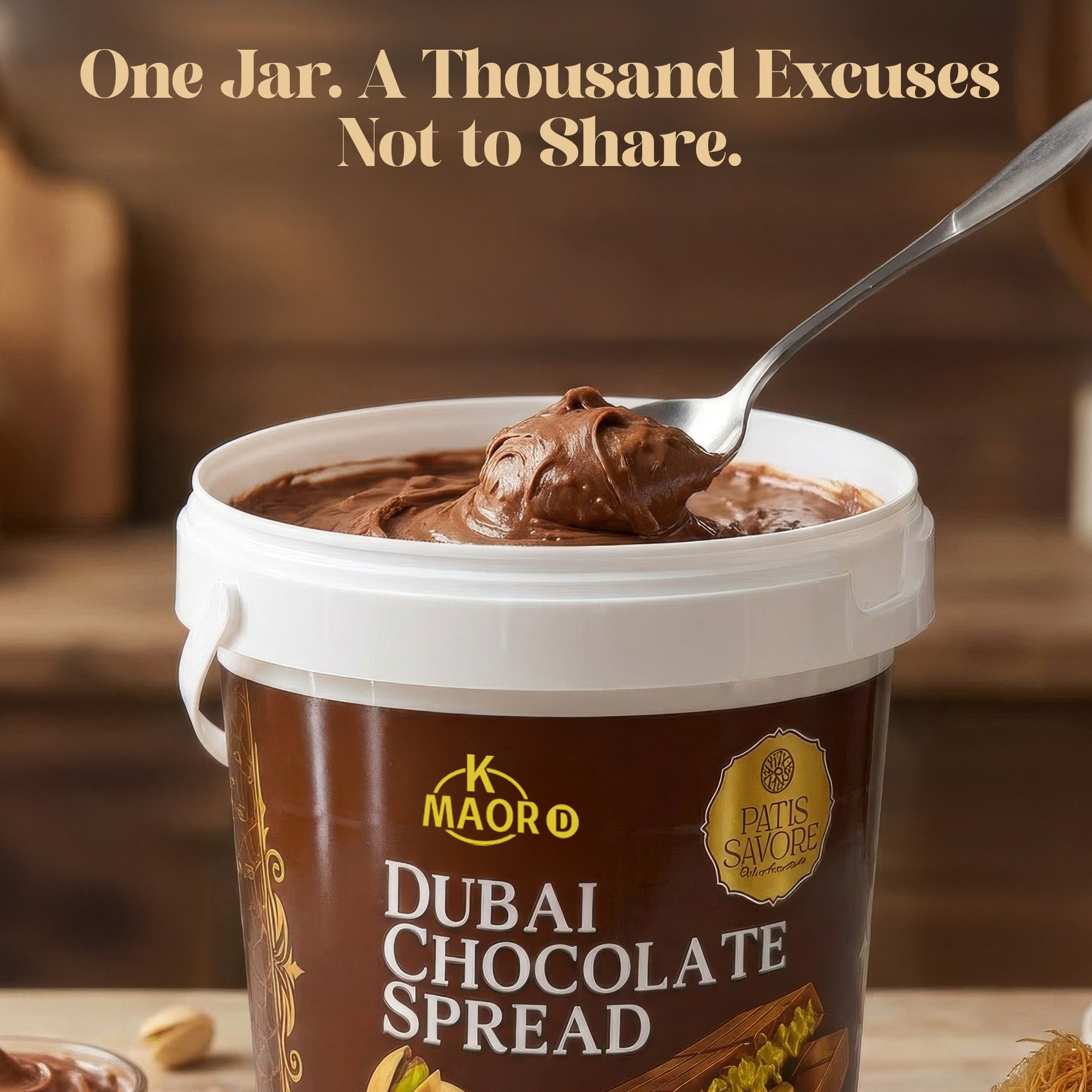 Milk Dubai Chocolate Pistachio Cream & Crispy Kataifi Spread 2.2 lb